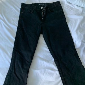 Black flare jeans